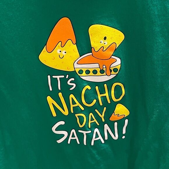 Green Kids T-Shirt with Fun Graphic Youth XL #367 - Picture 2 of 5